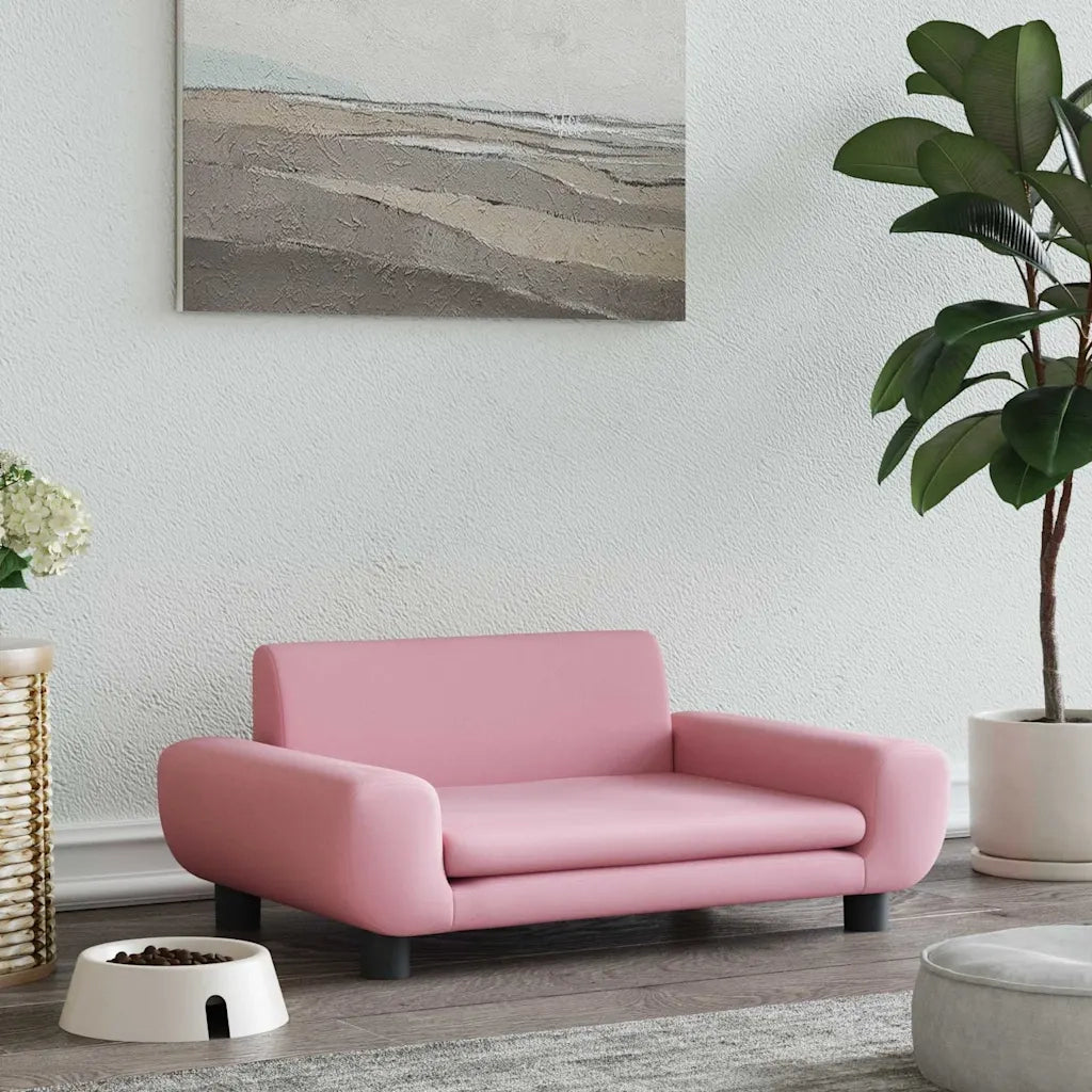 Lettino per Cani Rosa 70x45x33 cm in Velluto CFW4424823