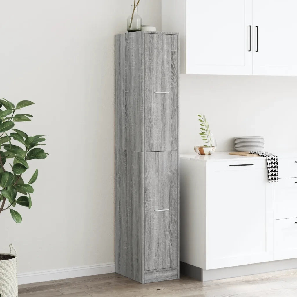 Armadietto da Farmacia Grigio Sonoma 30x41x174,5 cm Truciolato 3309632
