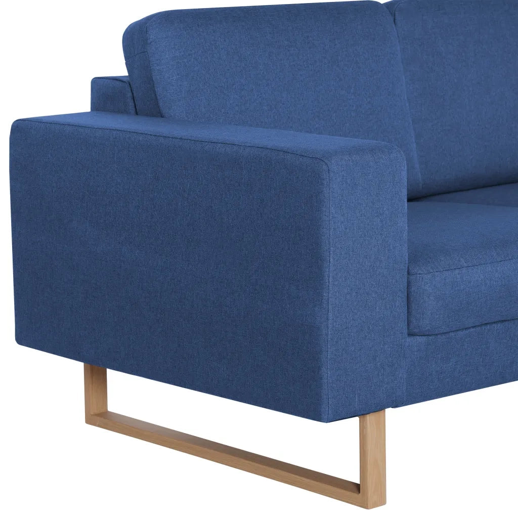 Divano a 3 Posti in Tessuto Blu cod mxl 39570