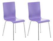 Set 2x Sedie Visitatore PEPE viola