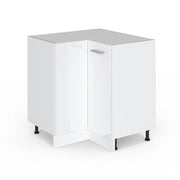Mobile ad angolo cucina R-Line Bianco lucido/Bianco 75.6 cm senza piano di lavoro Vicco