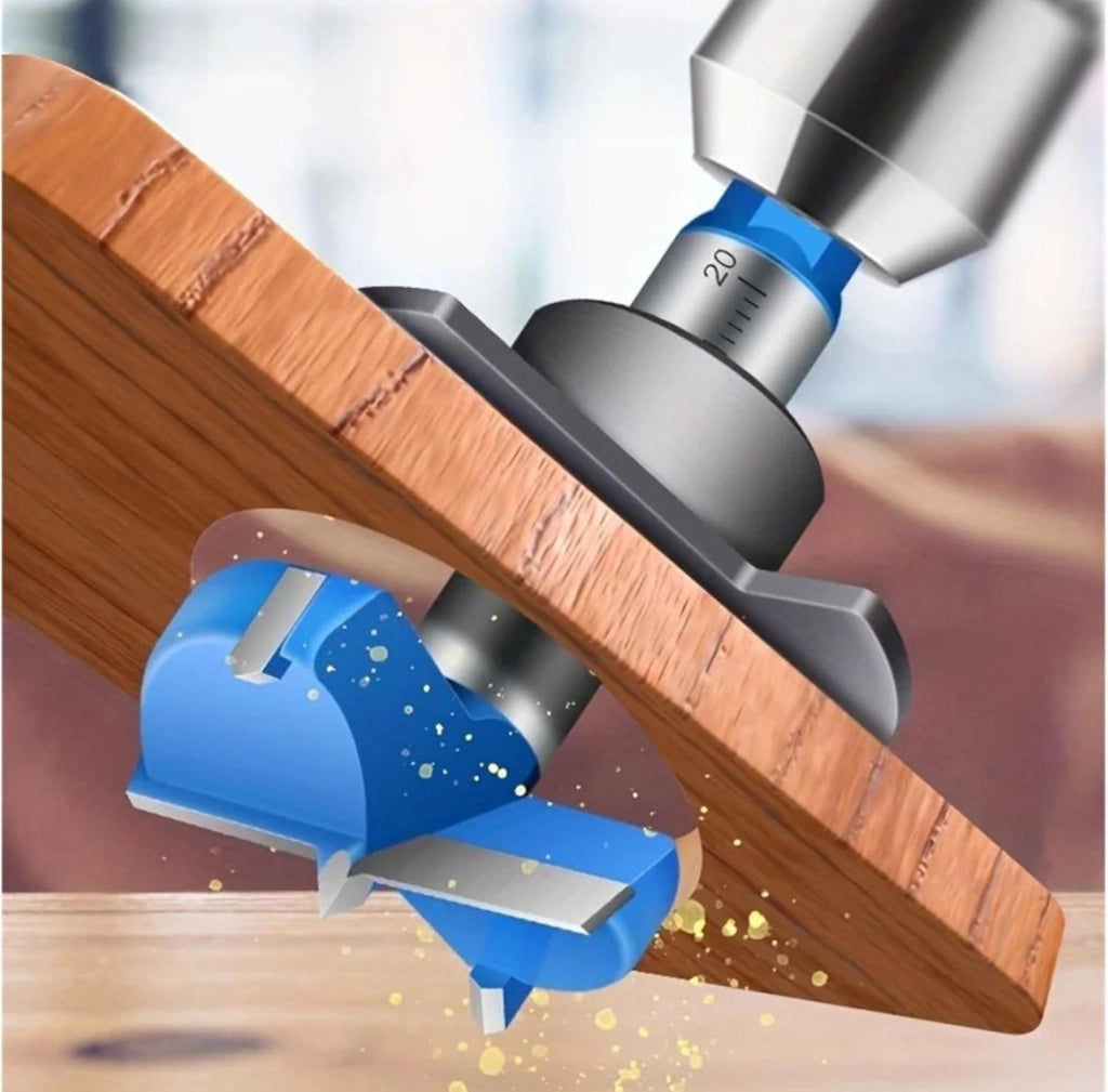 Set Frese  Punte Bimetall Per Legno Per Scanare Rifilare Fresatrice da 15 a 35