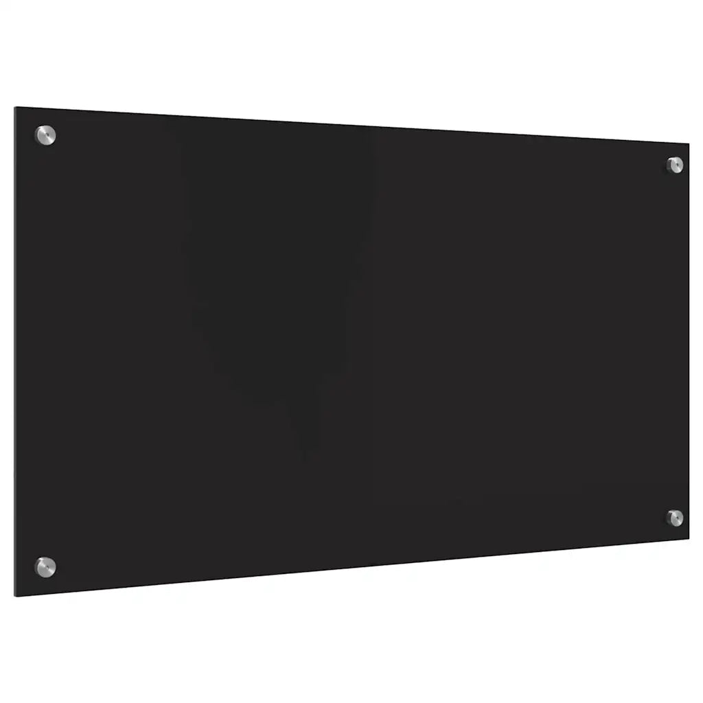 Schienale da cucina Nero 90 x 50 cm vetro temperato CFW3740175