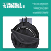 Fiatte per Bicicletta Doppio Impermeabile - Fiatte per Bicicletta Singolo - Fiatte per Bicicletta con Tasca - Leggero - Ripiegabile - Nylon Duraturo - Fiatte con Cinghie