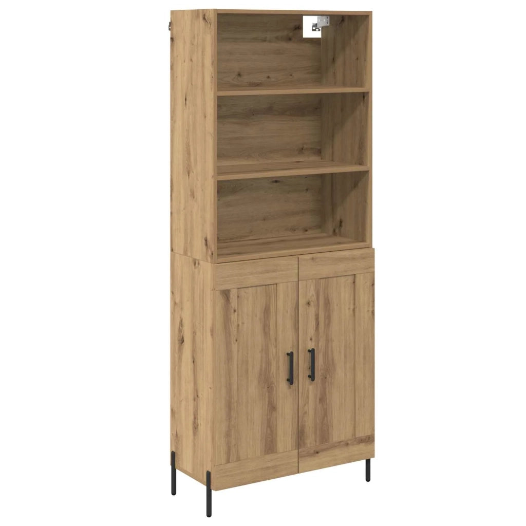 Credenza-Buffet-Armadio da cucina Rovere artigianale 69,5 x 32,5 x 180 cm 184007