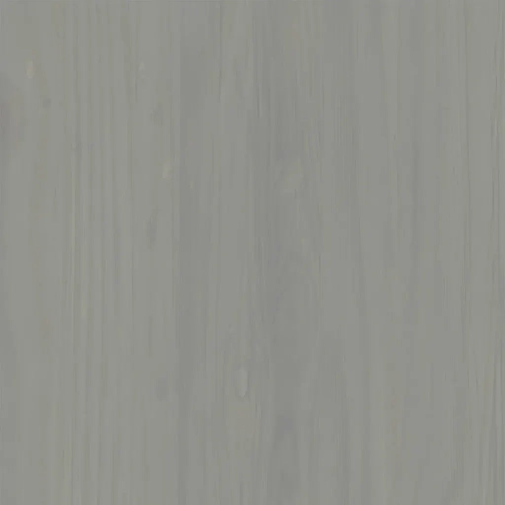 Comodino VIGO Grigio 42x35x42 cm in Legno Massello di Pino 353159