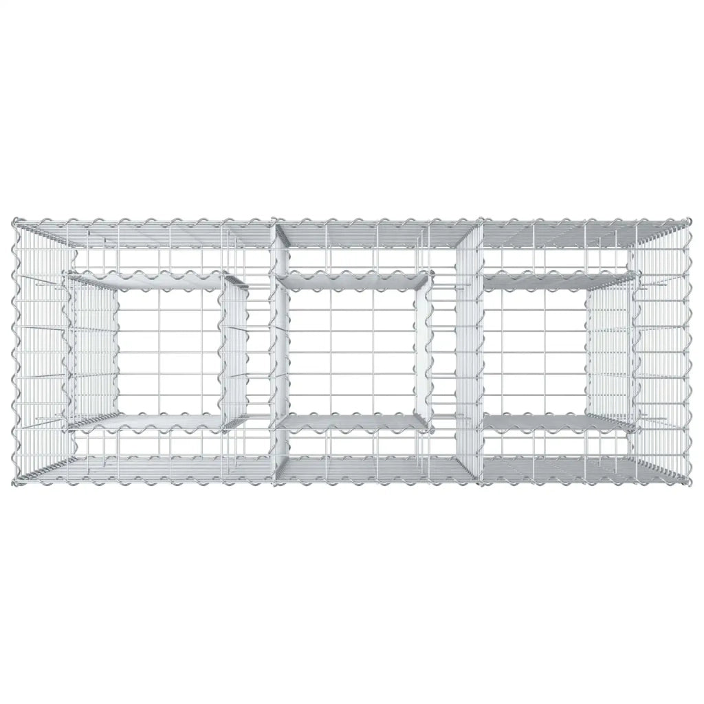 Letto rialzato in gabbione Argento CFW4908011
