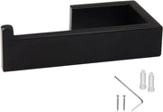 Asciugamano per Parete 40cm Nero - 304 Acciaio Inossidabile Murale con Finestra Matte