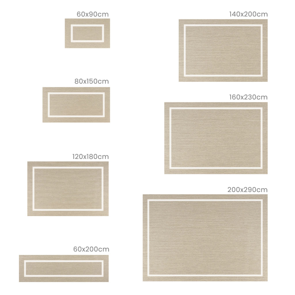 Tappeto vinilico di alta qualità rettangolo bianco 200x290