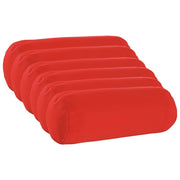 Federa 6 pcs HEERLEN Rosso Ø 15 x 40 cm Poliestere 923338