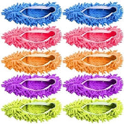 Slipper per asciugamano - 5 paia (10 pezzi) - Microfibra - Strumento di pulizia per pavimenti Slipper per asciugamano - Attrezzo per pulizia pavimenti Slip-in - Soffici, lavabili, riciclabili - Strumento di pulizia per pavimenti Slip-in