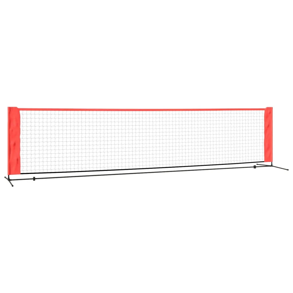 Rete da Tennis Nera e Rossa 400x100x87 cm in Poliesterecod mxl 121080