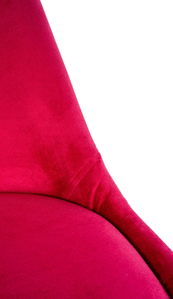 Sedia Sofia Velvet rosso,natura (quadrato)