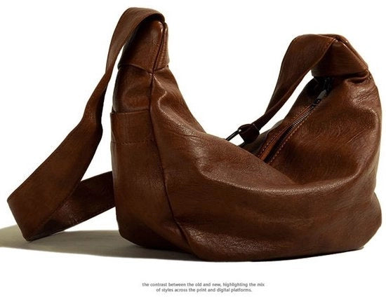 Borsa da lavoro o scuola, leggera, borsa da spalla, pelle PU, impermeabile, multifunzionale
