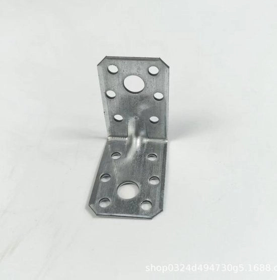 Angolo di supporto - 10 pezzi - 50*50*35mm - 1,8mm spessore - Piattaforma di supporto in legno pesante in acciaio galvanizzato - Installazione semplice per progetti DIY - Bevallatrice per pannelli L in legno - Antiruggine (Non includono viti)