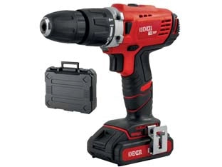 TRAPANO AVVITATORE CONN. USB BATTERIA LITIO 18V CON PERCUSSIONE  1 batteria al litio da 1,3 Ah    EXCEL