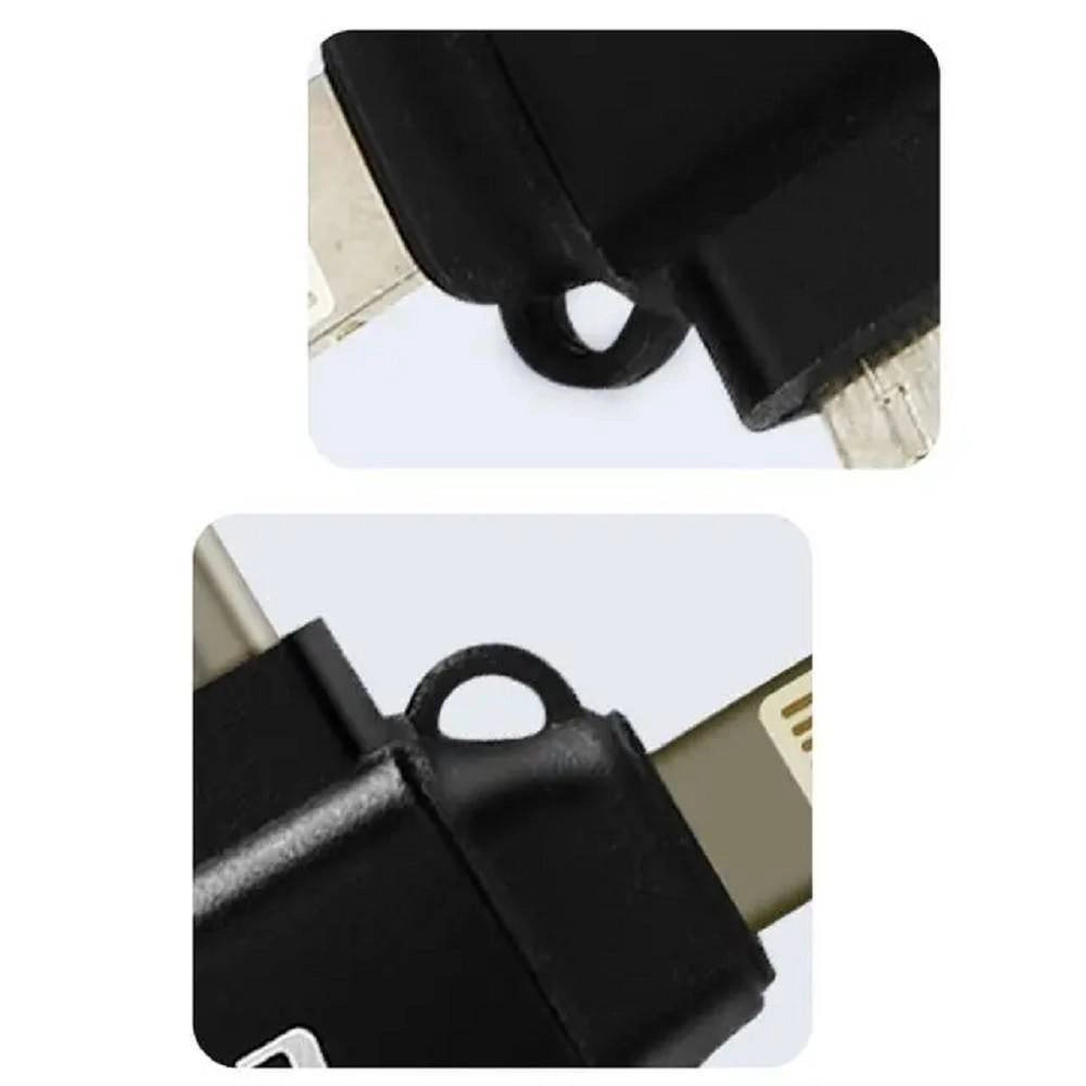 Trade Shop - Adattatore Otg Da Usb-c Micro-usb Lightning Verso Usb 3.0 Femmina 3 In 1 Otqu930 -