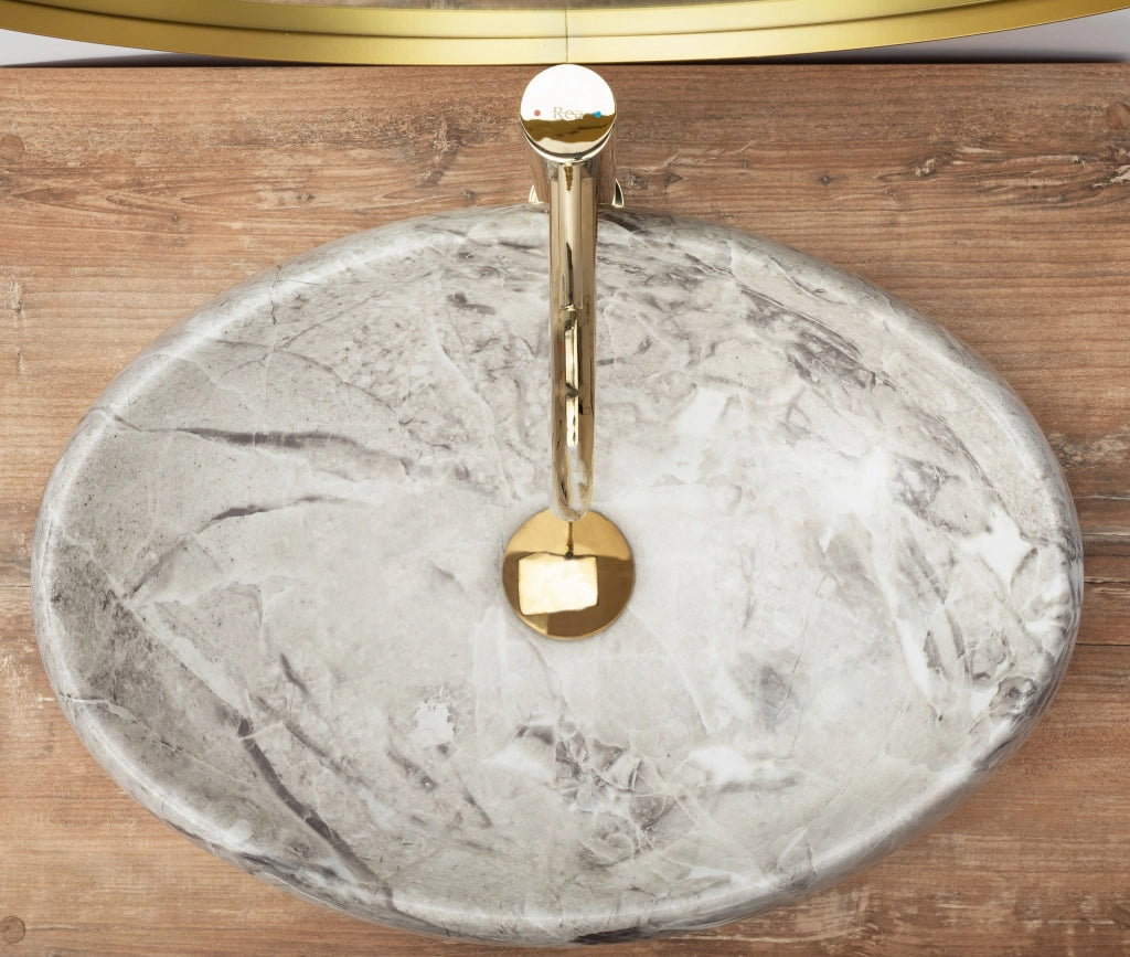Lavabo Da Appoggio Rea Linda Stone