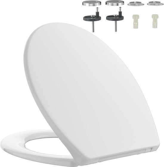Brillo per WC a forma di O con design ergonomico - antibatterico - bianco