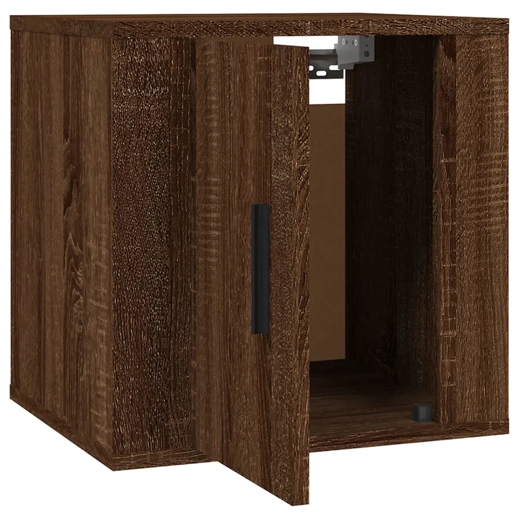 Mobile Porta TV a Parete Rovere Marrone 40x34,5x40 cm 816654