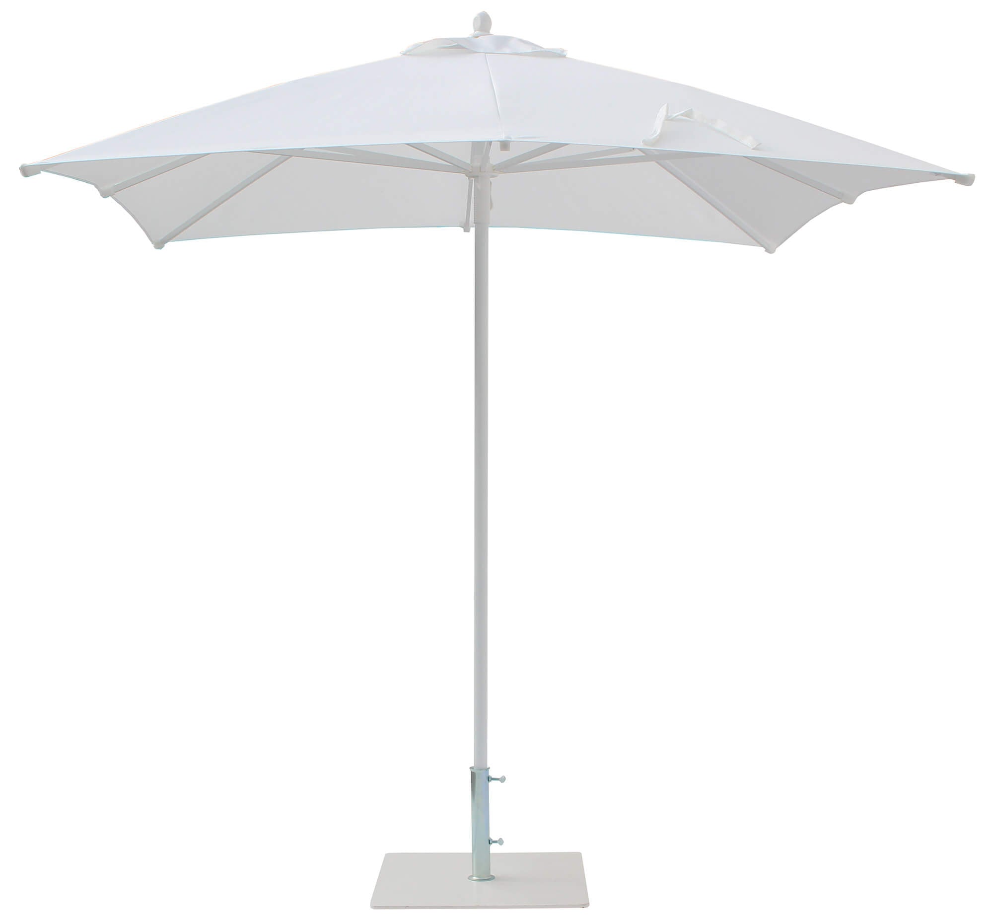 Ombrellone da Giardino 2,25x2,25 m Palo Ø40 mm in Alluminio Maffei Kronos Bianco