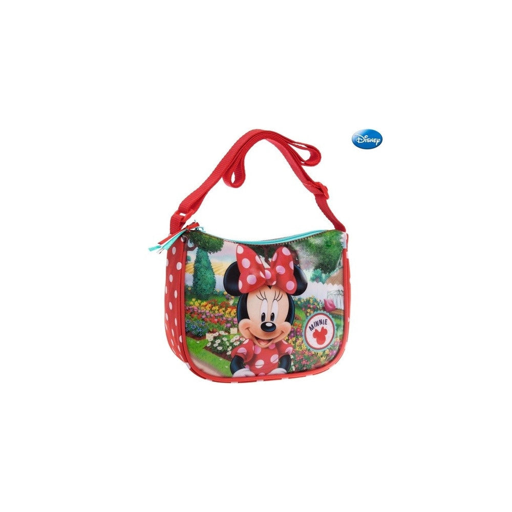 Trade Shop - Borsa Tracolla Regolabile 19 Cm Scuola Tempo Libero Bambina Minnie Mouse Disney -