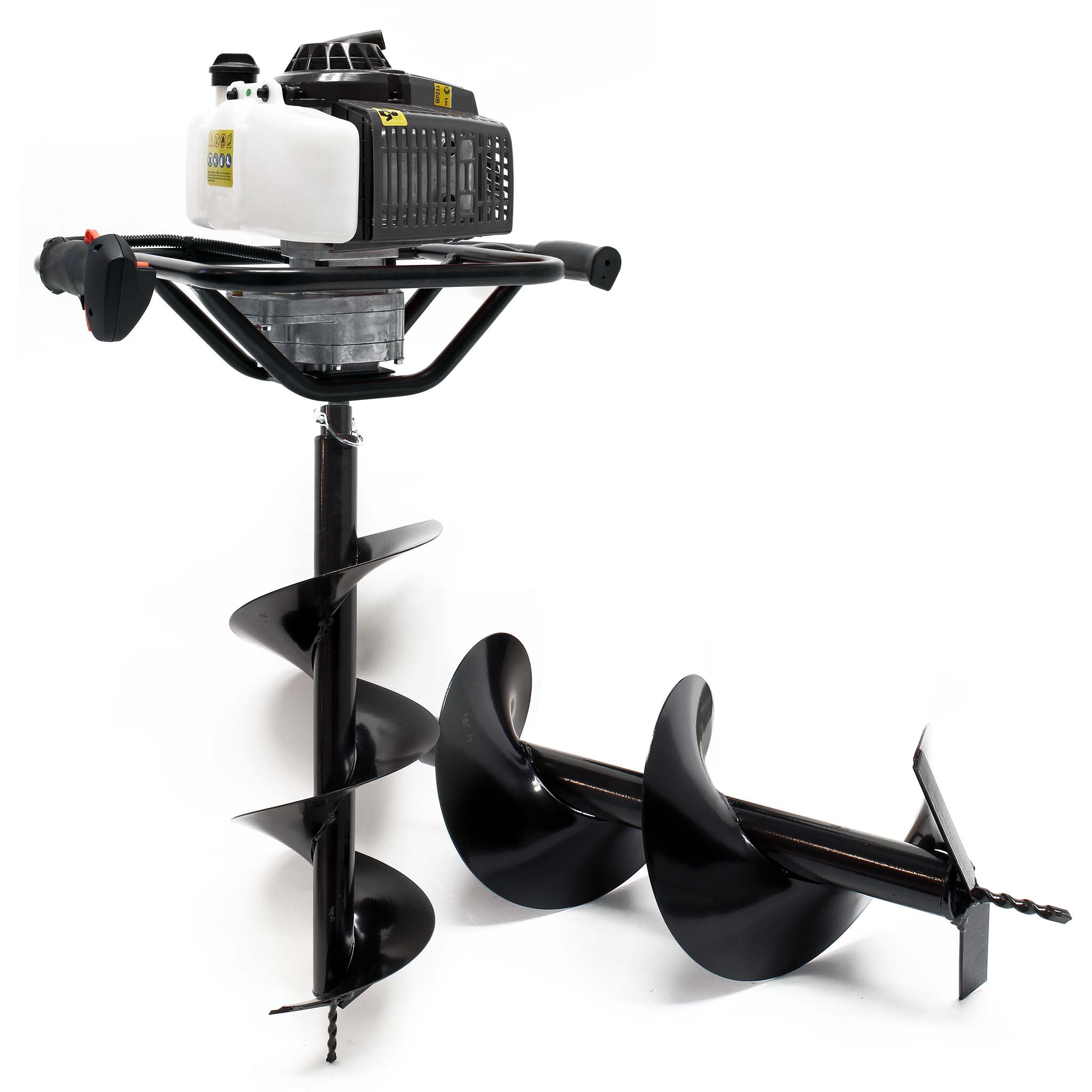 Mototrivella a benzina, motore a 2 tempi di 3 CV e punte elicoidali Ø250mm e 300mm