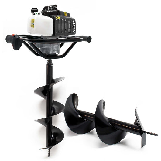 Mototrivella a benzina, motore a 2 tempi di 3 CV e punte elicoidali Ø250mm e 300mm