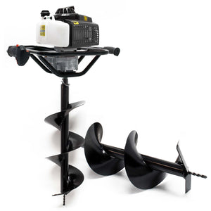 Mototrivella a benzina, motore a 2 tempi di 3 CV e punte elicoidali Ø250mm e 300mm