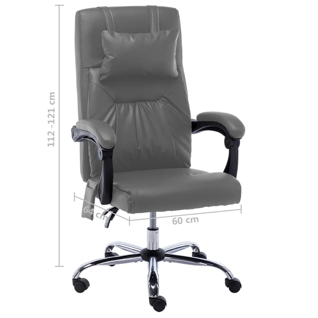 Sedia poltrona sedia da ufficio sedia da computer sedia da studio sedia da massaggio similpelle antracite antracite 02_0024004