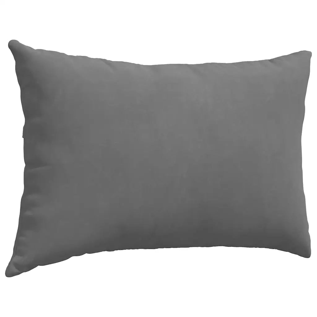 Cuscini da Divano 2 pz | Cuscini per sedie Grigio scuro 60 x 40 cm Tessuto