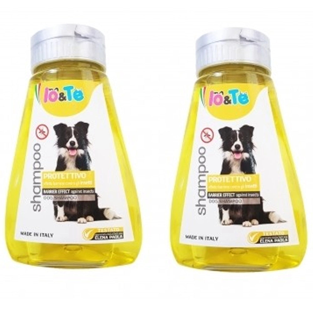 Trade Shop - Shampoo Protettivo Effetto Barriera Contro Insetti 360ml Geranio Andiroba Cani -
