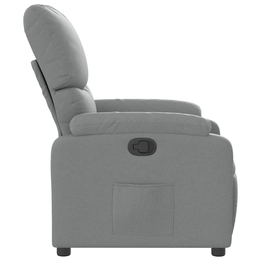 Divano Sedia-Poltrona reclinabile in tessuto grigio chiaro 661905