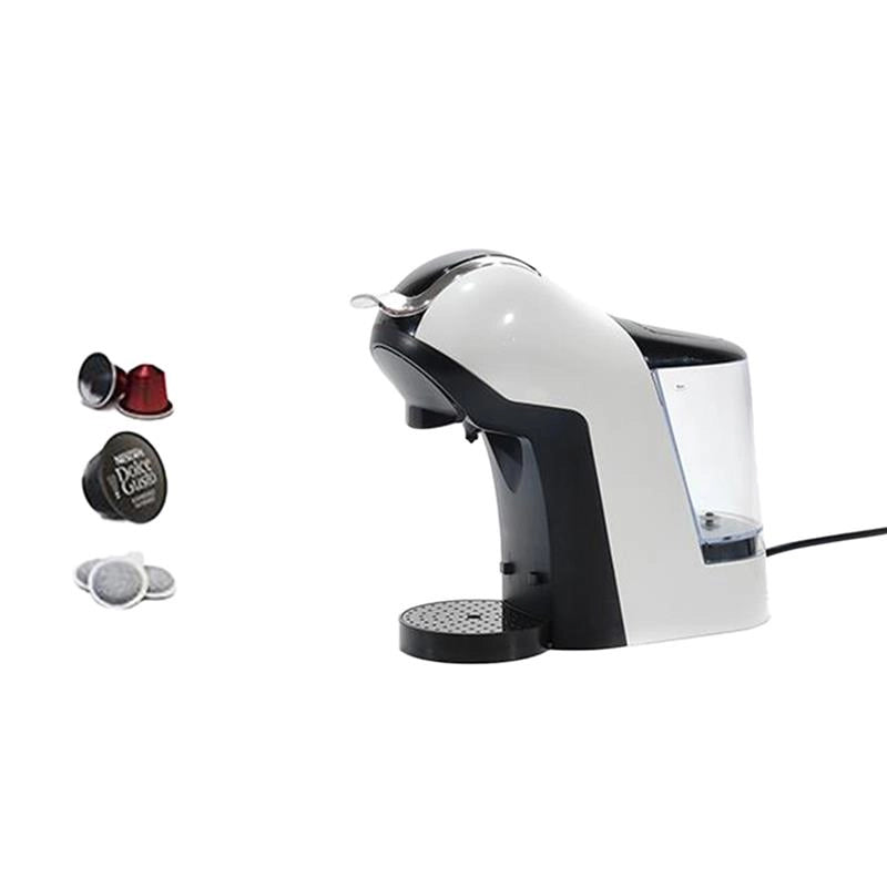 MACCHINA CAFFÈ CON ADATTATORE PER CIALDE E CAPSULE COLORE BIANCO