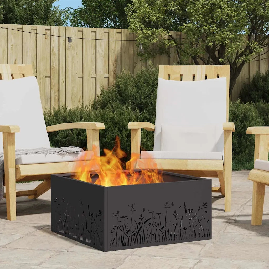 Focolare Nero 60 x 60 x 30 cm Acciaio CFW4808658