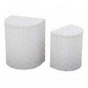Cestone paper bianco con fod 1-2 45x35h54mezzaluna
