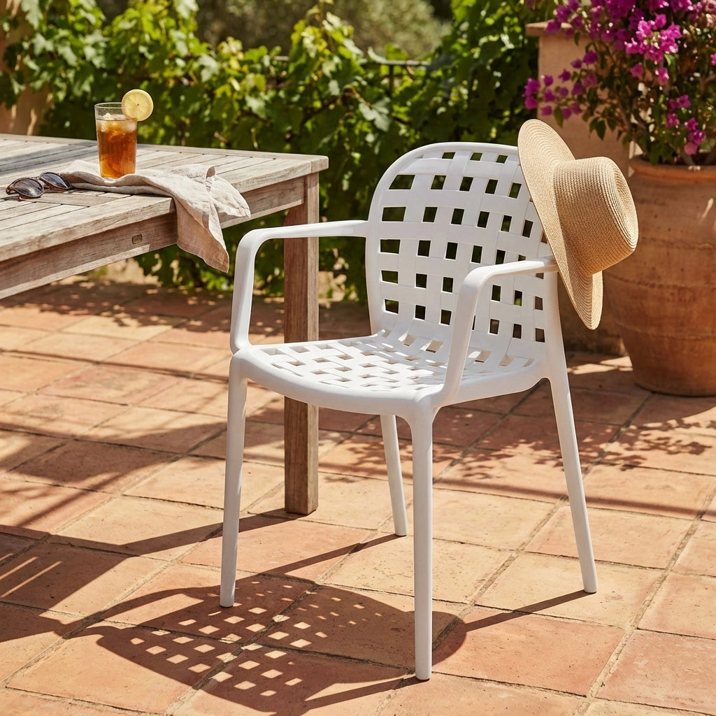Poltrona da Giardino in Polipropilene cm 58x57 5x82 5 - JEN