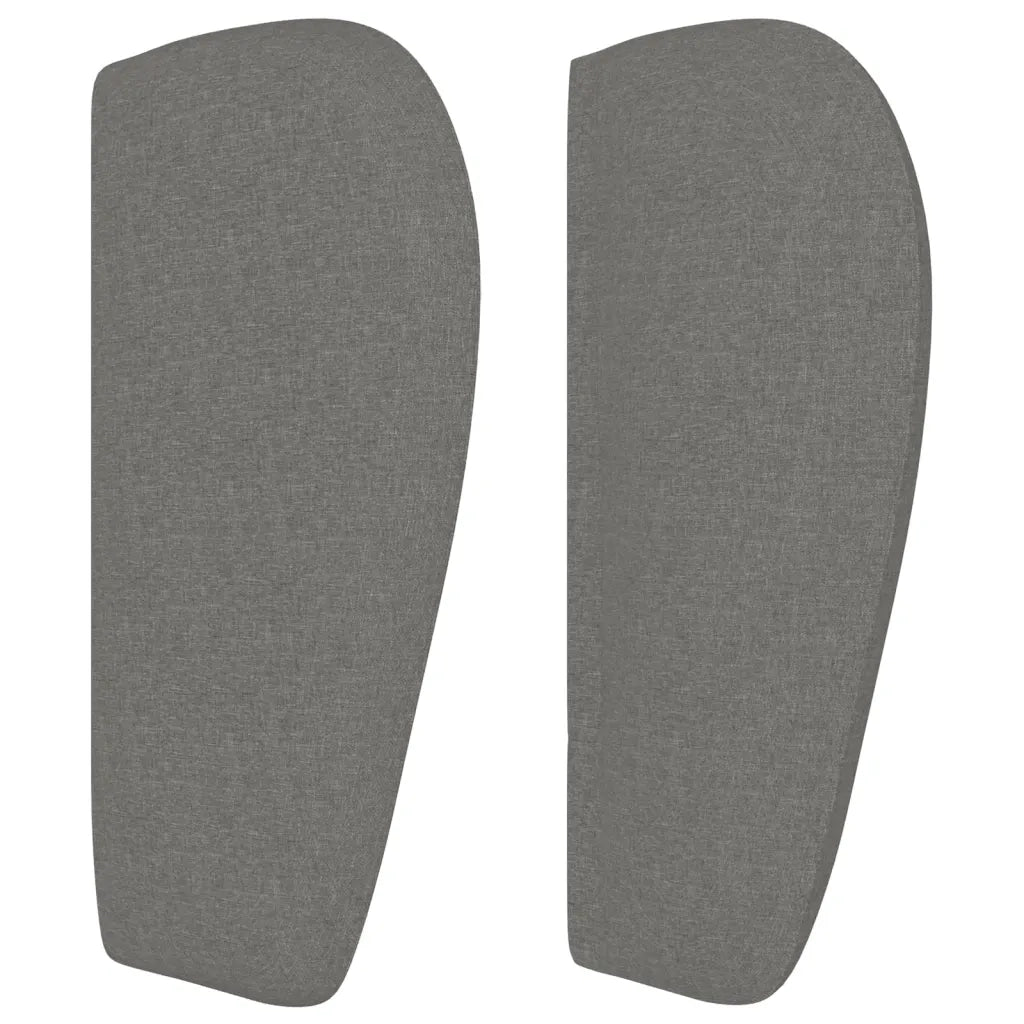 Testiera ad Orecchio Grigio Scuro 203x23x78/88 cm in Tessuto 3117503
