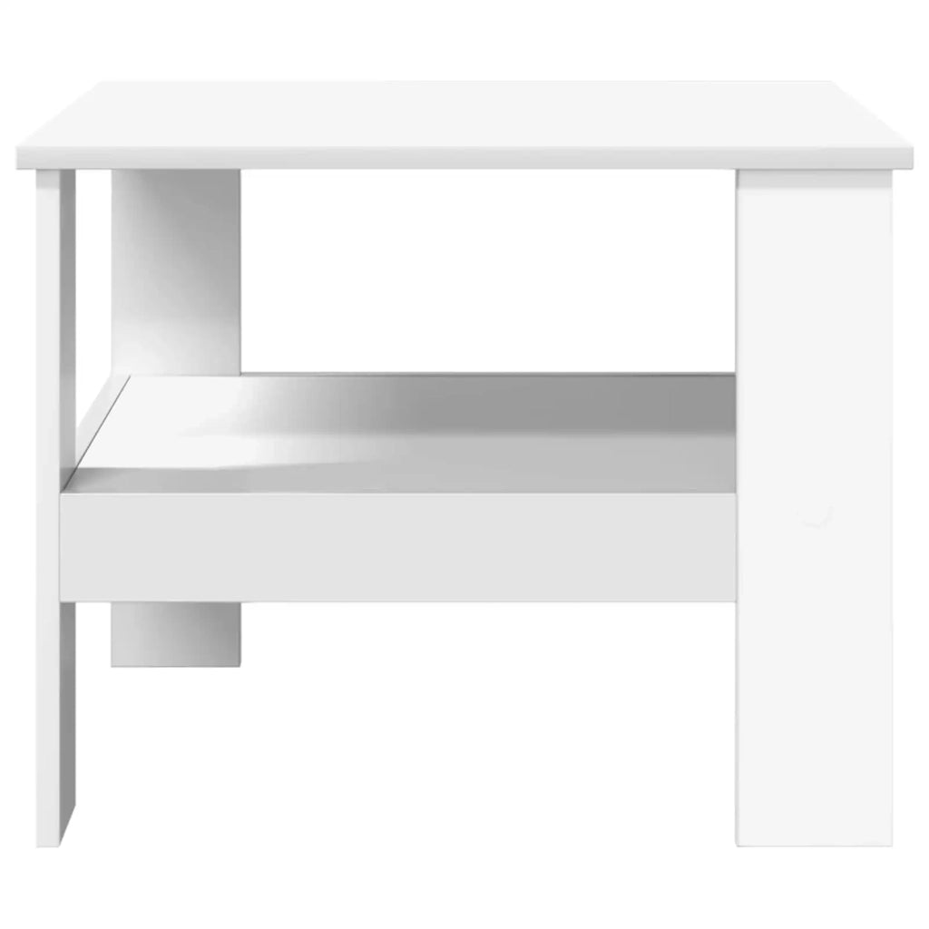 Tavolino da salotto | Tavolino da caff¨¨ | Tavolino da Soggiorno Bianco 57 x 55 x 45 cm Legno multistrato