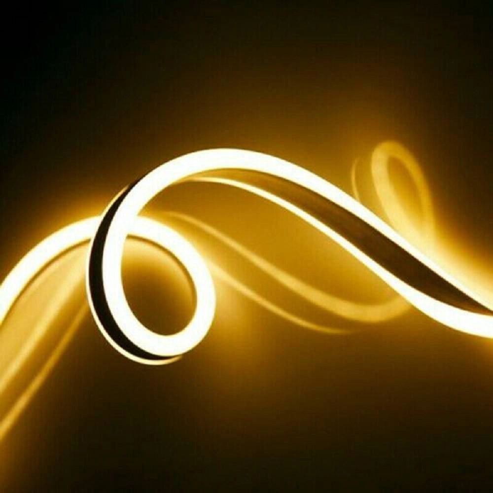 Trade Shop - Strip Led Neon Flessibile Striscia Decorativa 5 Mt Ip65 Vari Toni Di Luce U-12v -