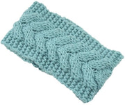 Cintura calda per la protezione auricolare elastica - Fascia per capelli intrecciata - Cintura per la testa larga - Outdoor/Sport - Bicicletta/Yoga - Dimensioni 21x11 cm
