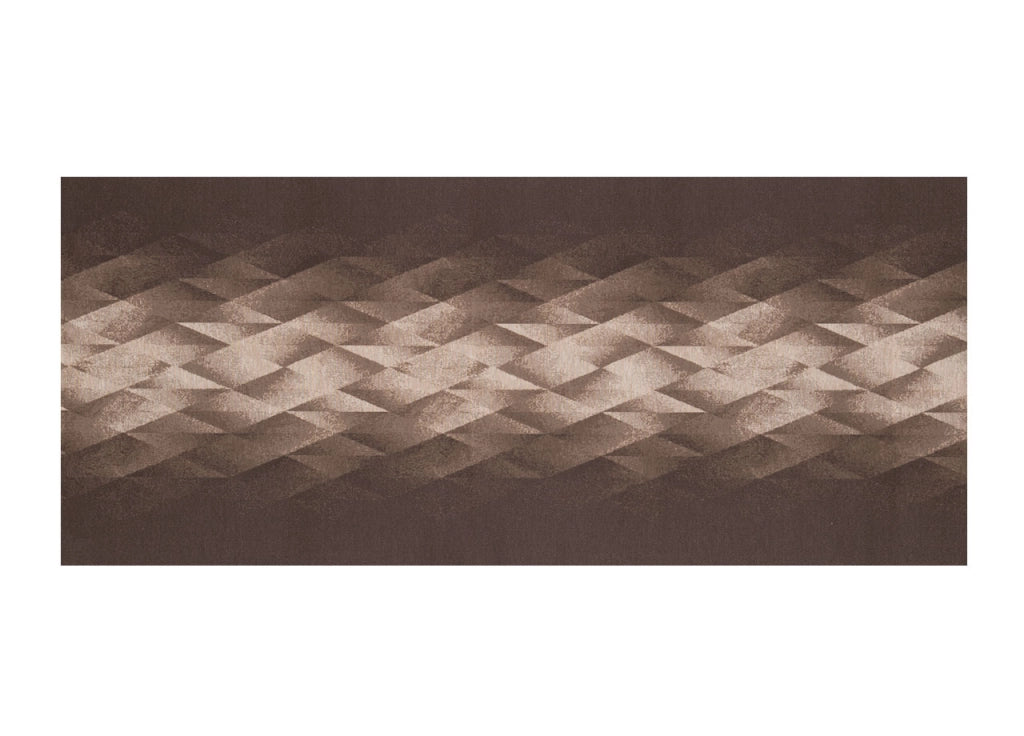 Tappeto Passatoia Tessuto Jacquard Linea Emozioni Dis. Diamante Marrone - 57x500 - Marrone