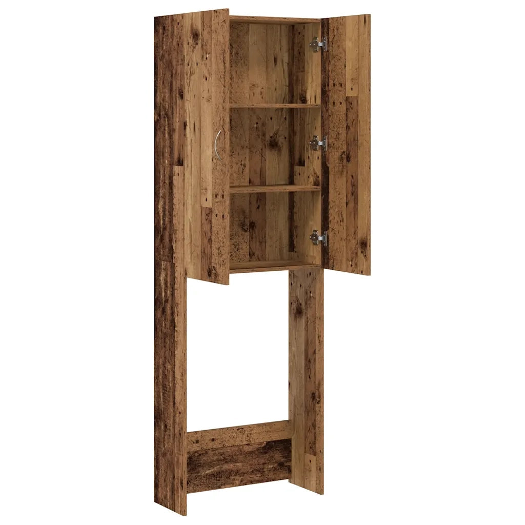 Mobile per Lavatrice Legno Antico 64x25,5x190 cm CFW3042898
