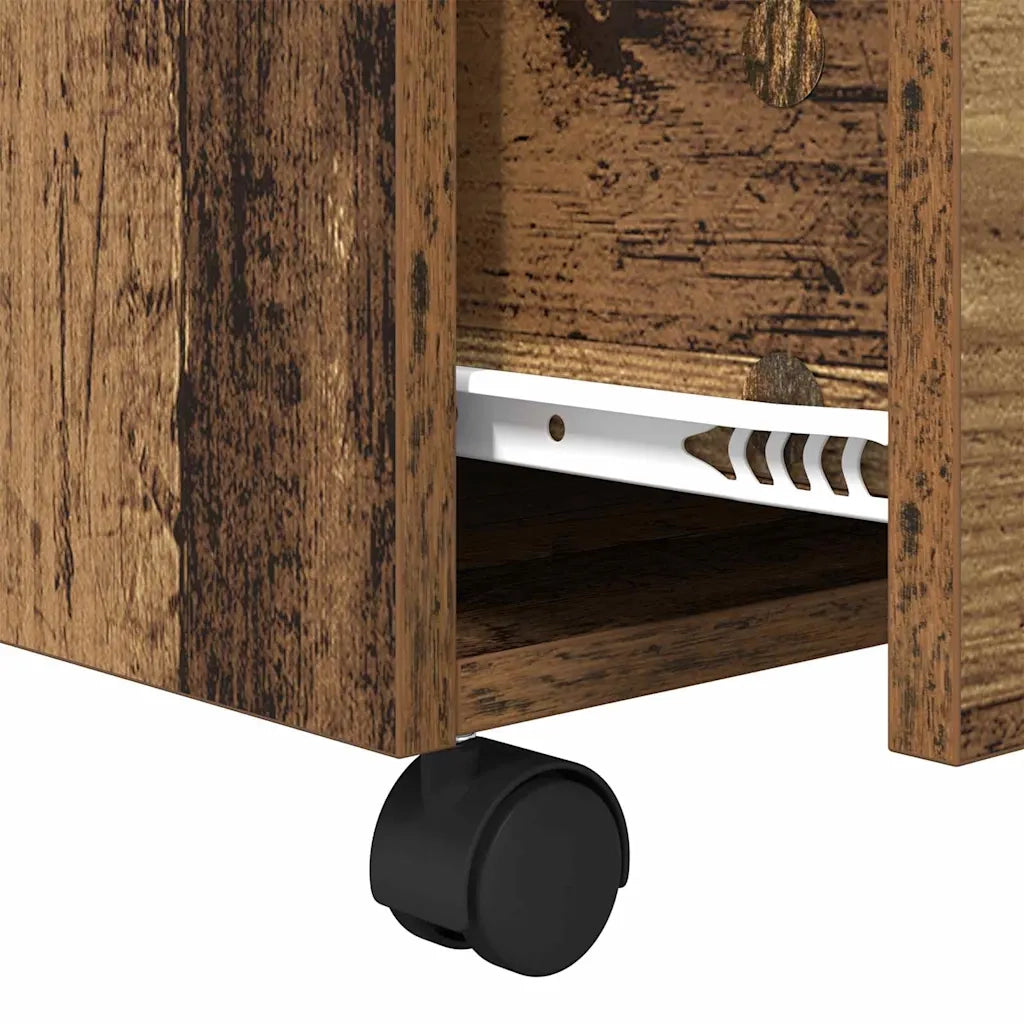 Tavolino da salotto con cassetto Legno vecchio 55 x 55 x 45cm
