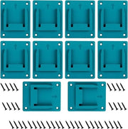 Kit di supporti per strumenti da forare 10 pezzi per batterie 18V 14.4V con 40 viti di fissaggio