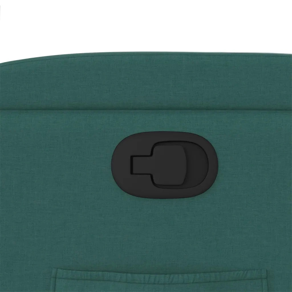 Divano Sedia-Poltrona Reclinabile in Tessuto Verde Scuro 486222