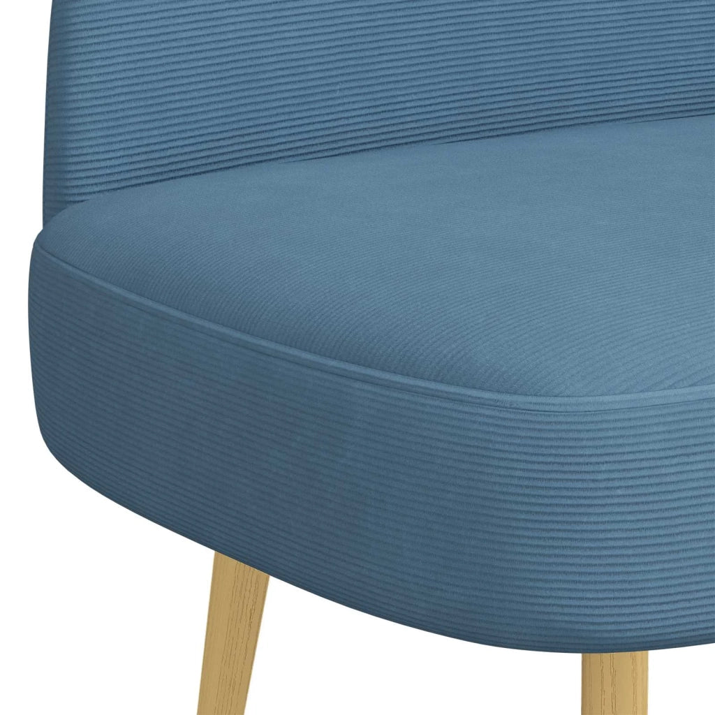 Panchina imbottita con schienale Blu 110 x 60 x 76 cm 42040779
