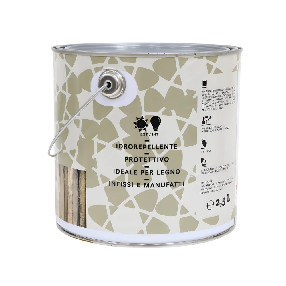 Durilux impregnante trasparente effetto cera per legno *** formato 2.5 lt, confezione 1