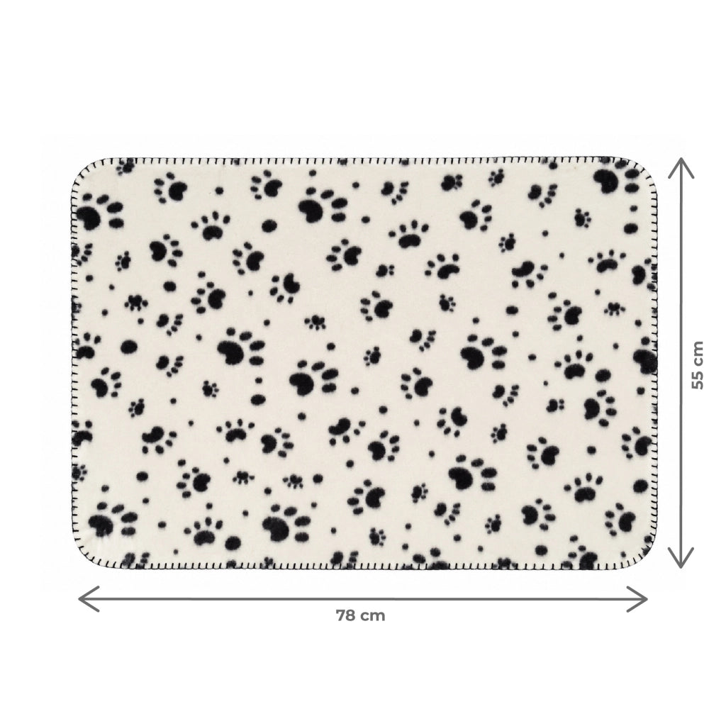 Set 6 Coperte per Cani e Gatti in Morbido Pile, Coperta Animali Lavabile e Riutilizzabile, Tappetino Proteggi Divano e Cuccia, 2 Misure 55x78 cm o 80x120 cm, 2 Colori Beige o Panna Panna - 55x78 cm