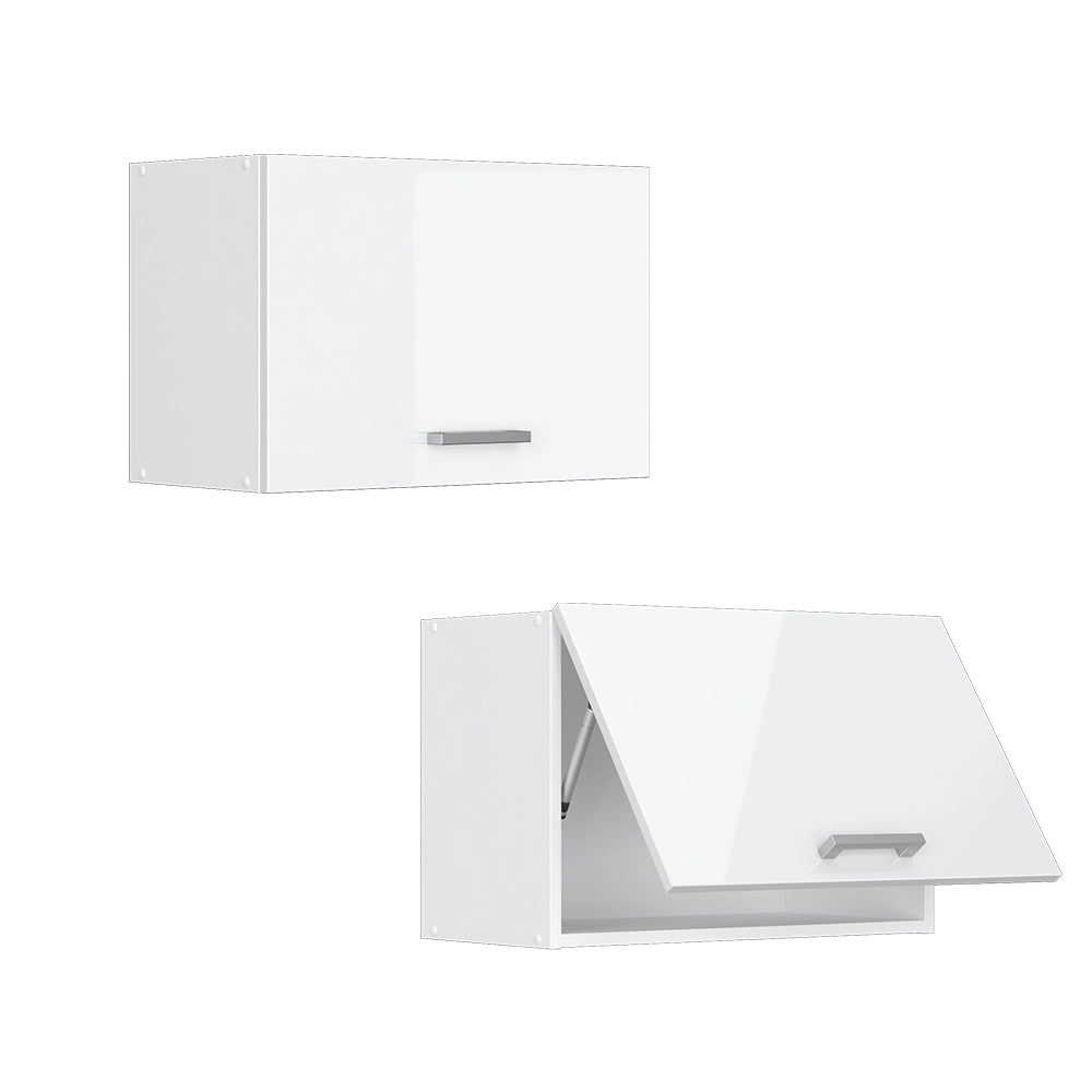 Vicco Pensile da cucina Bianco lucido 60 cm Piatto